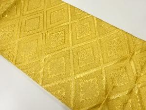 アンティーク　菱に菊模様織出し袋帯（材料）